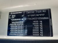 Foto van Gebruikt Trekker Mercedes Actros 4X2 2021