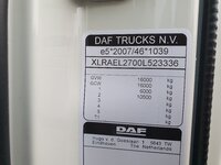 Foto van Nieuw Bakwagen DAF LF 4X2