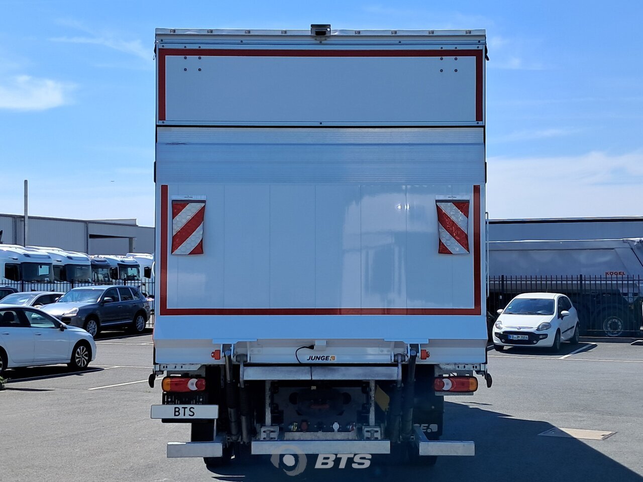 Back : DAF XB 290 4X2 Junge Camion rideaux coulissants