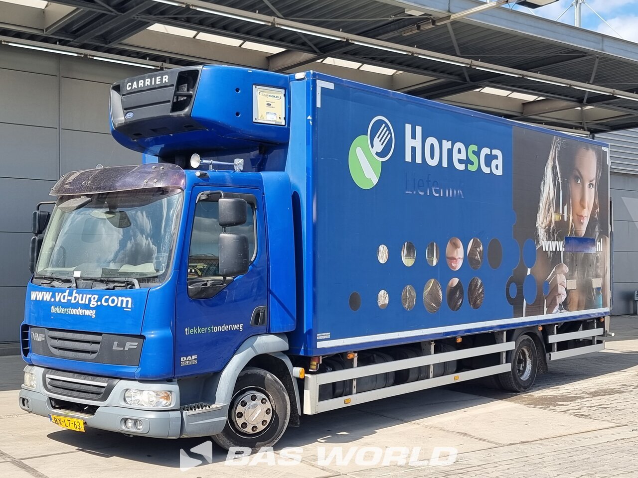 Front left : DAF LF 220 4X2 Carrosseriefabriek Harderwijk Køle lastbil