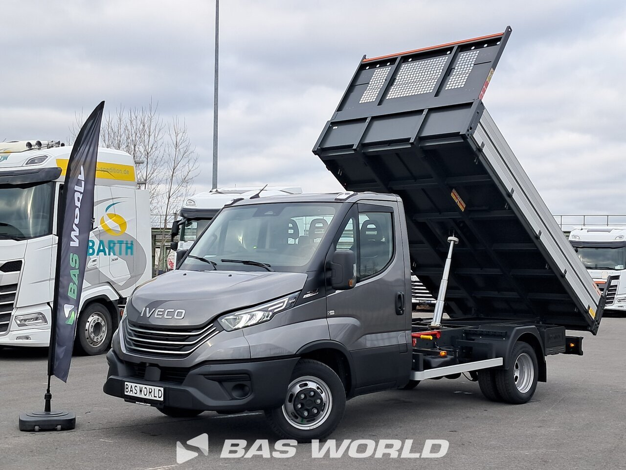 Camion Benne Iveco Conrad 1:50, Bleu, Modèle 3240, Moulé Sous Pression, Occasion