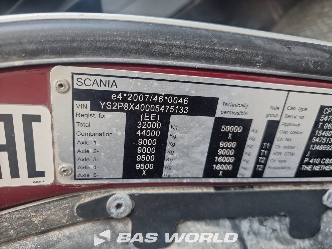 Other : Scania P410 8X4 KH-KIPPER Camion Benne