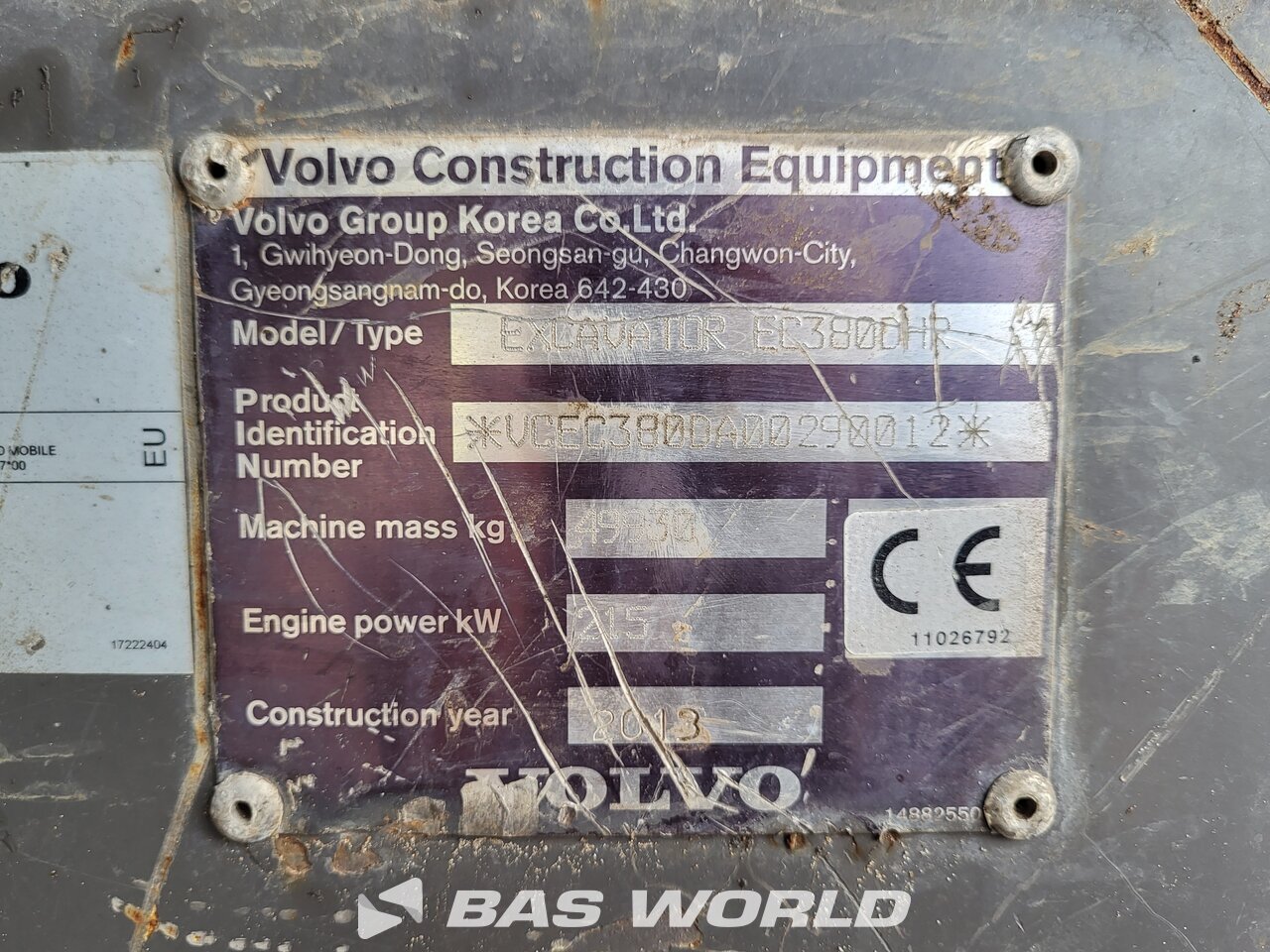 Other : Volvo EC380 DHR Pelle sur chenilles