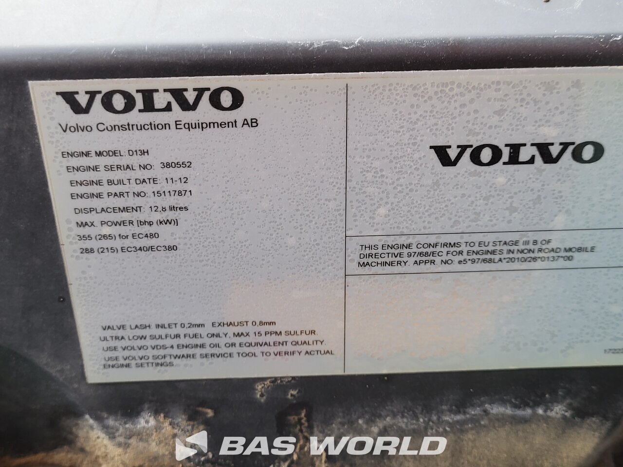 Other : Volvo EC380 DHR Pelle sur chenilles