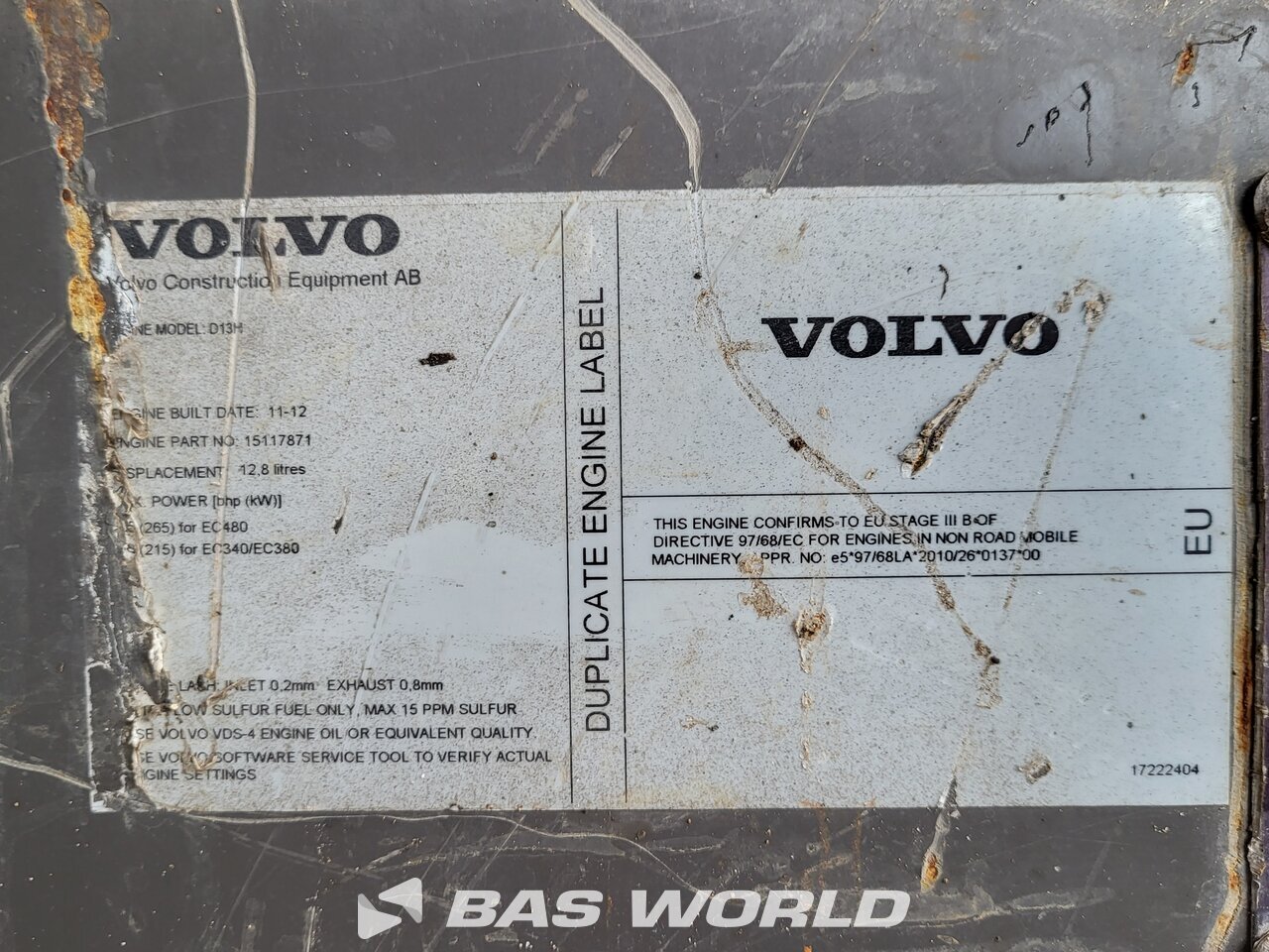 Other : Volvo EC380 DHR Pelle sur chenilles