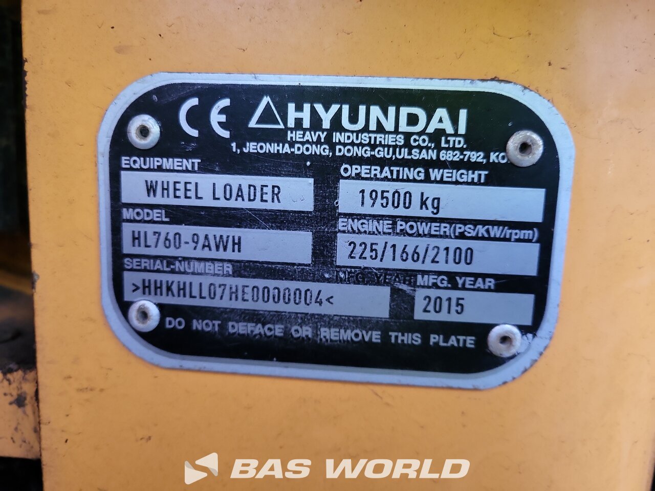Other : Hyundai HL760-9AWH Chargeuse sur pneus