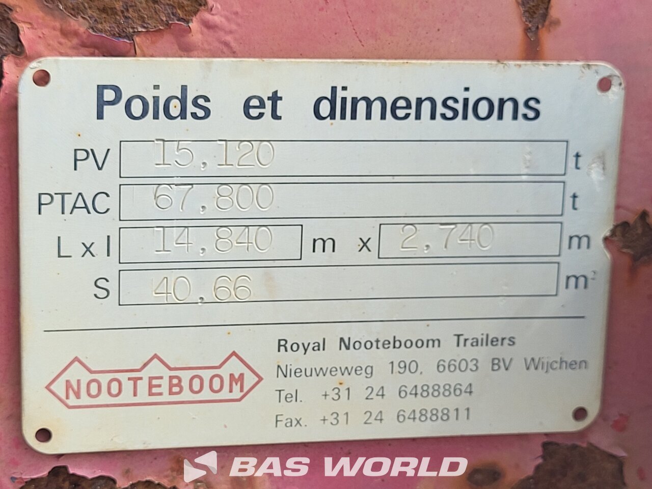 Other : Nooteboom Maskinsläp