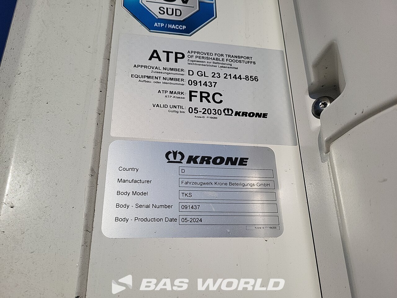 Other : Krone Carrier Vector 1550 Semi-remorque frigorifique