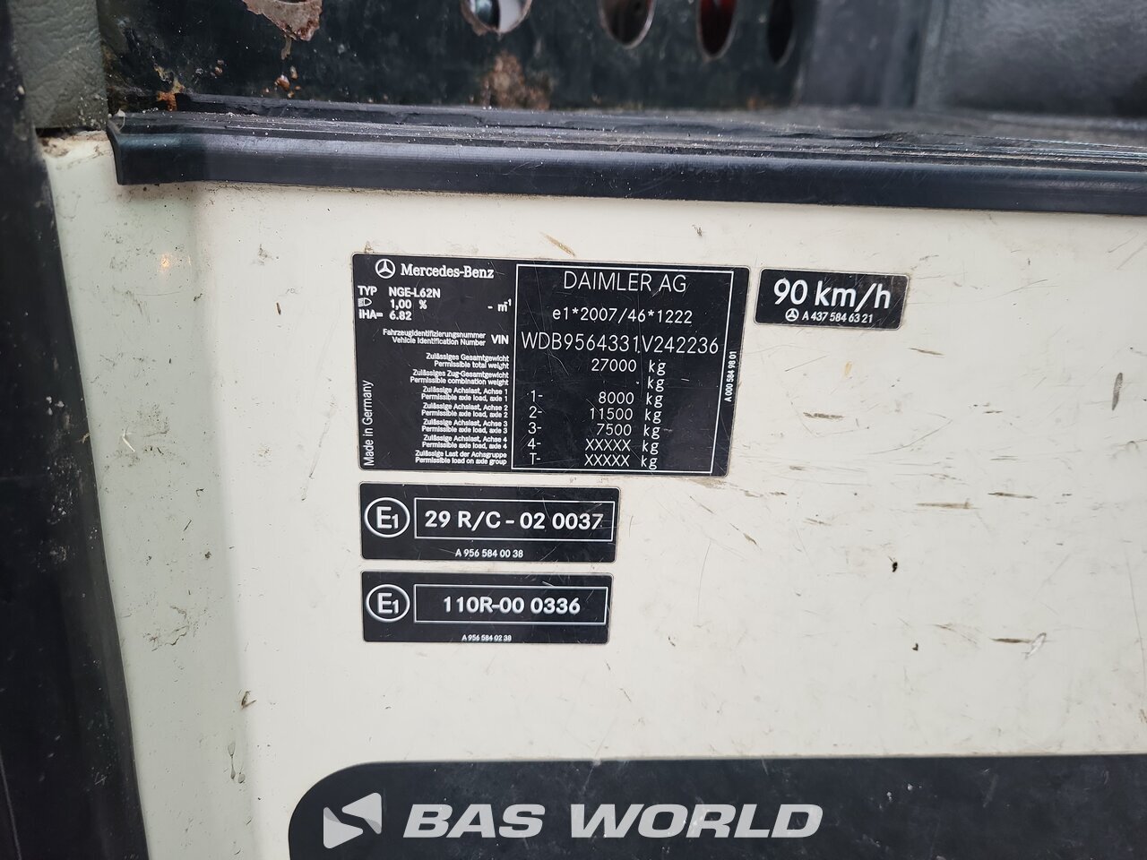 Other : Mercedes Econic 2630 6X2 Joab Camion d'ordures