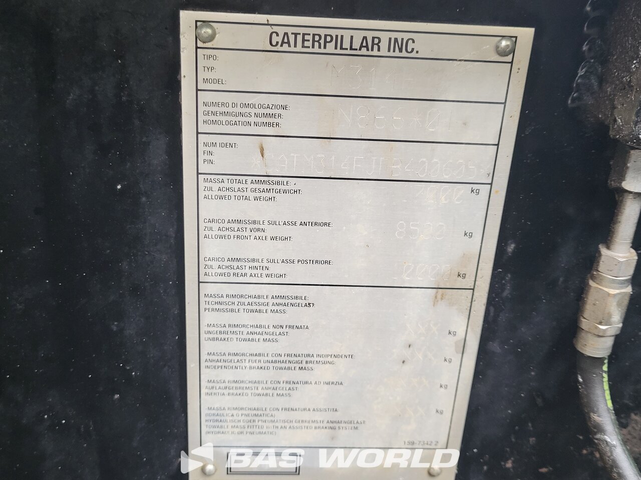 Other : Caterpillar M314 F Pelle sur pneus