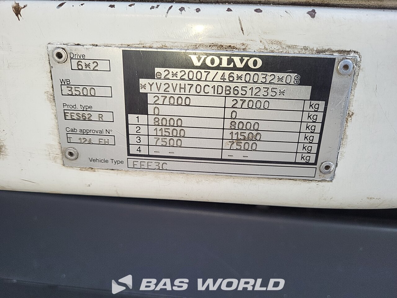 Other : Volvo FE 300 6X2 GeesinkNorba Type: GPM III 20H25 GCB Split Camion d'ordures