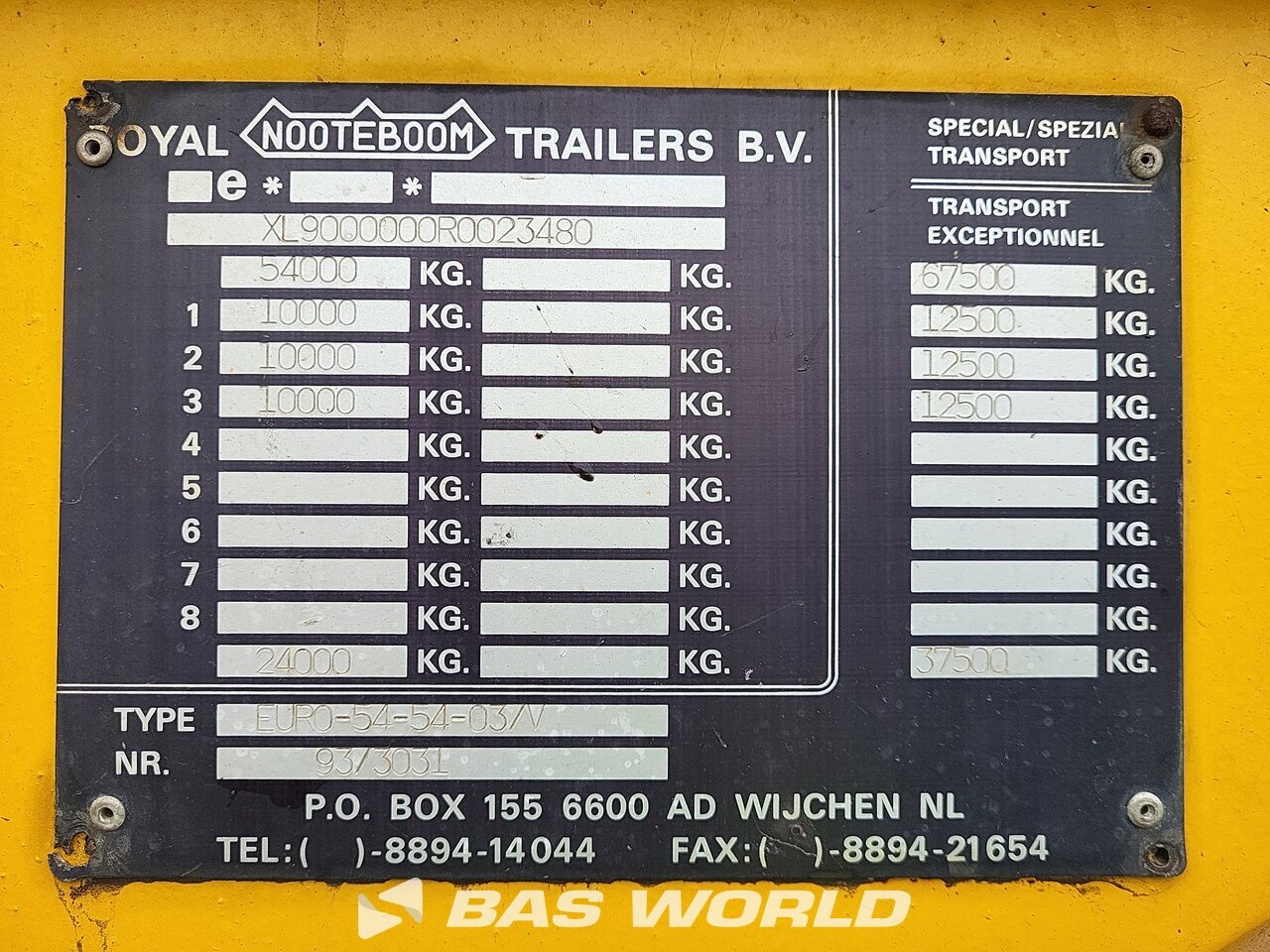Other : Nooteboom Semi-remorques porte engins