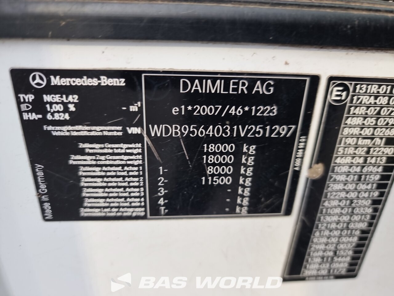 Other : Mercedes Econic 1830 4X2 NTM Camion d'ordures