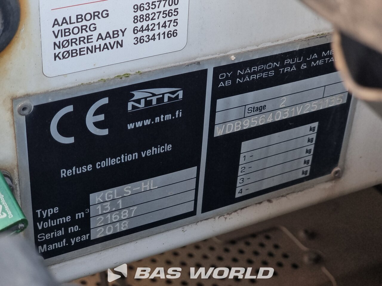 Other : Mercedes 4X2 NTM Camion d'ordures