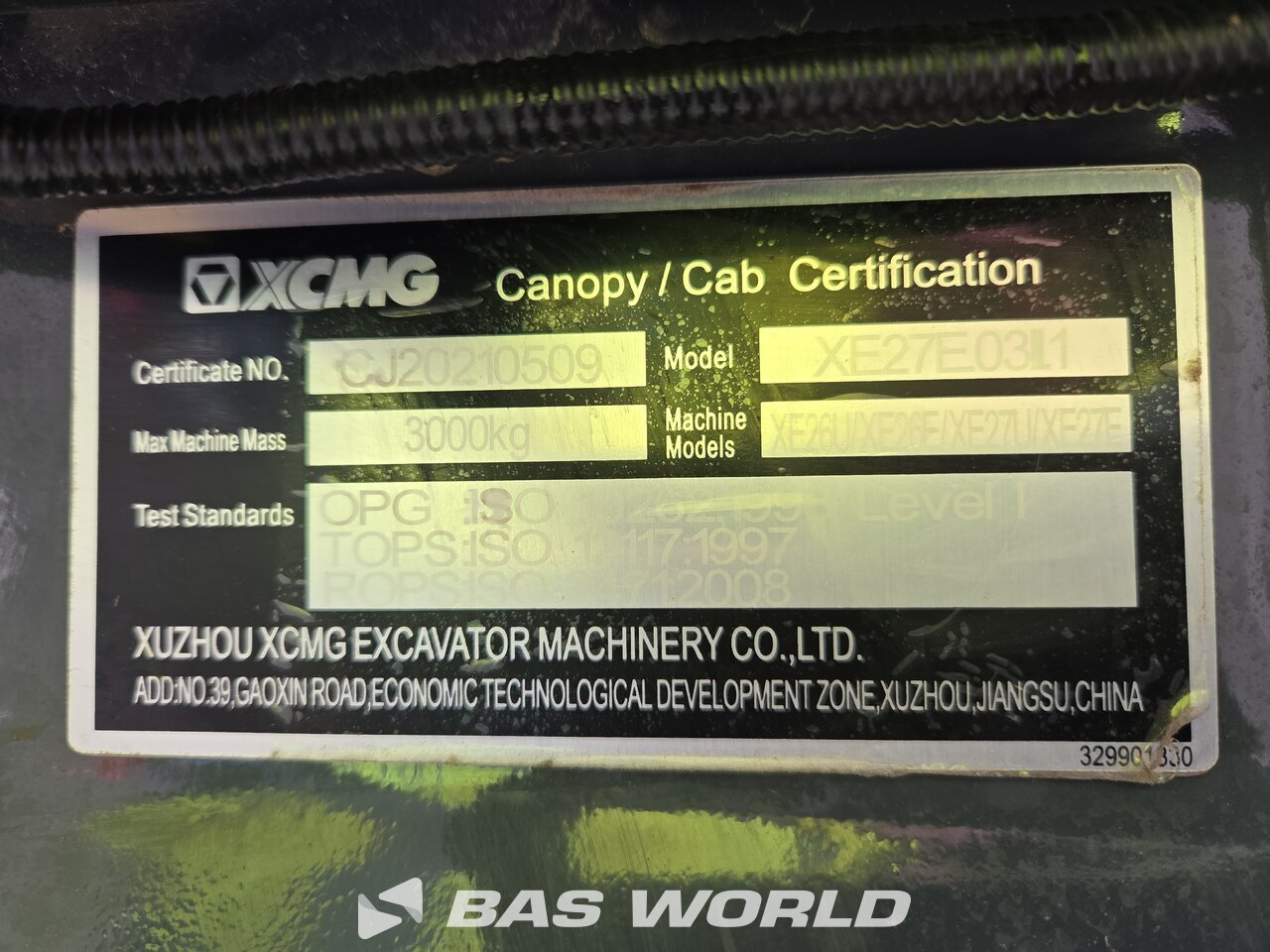 Other : XCMG XE27 E Minigrävare