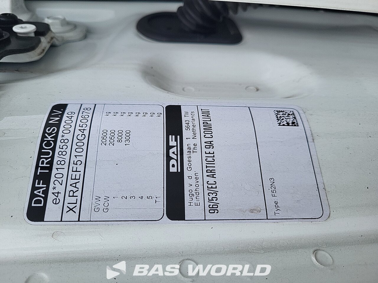Other : DAF XD 300 4X2 Gray Adams Camion frigorifique