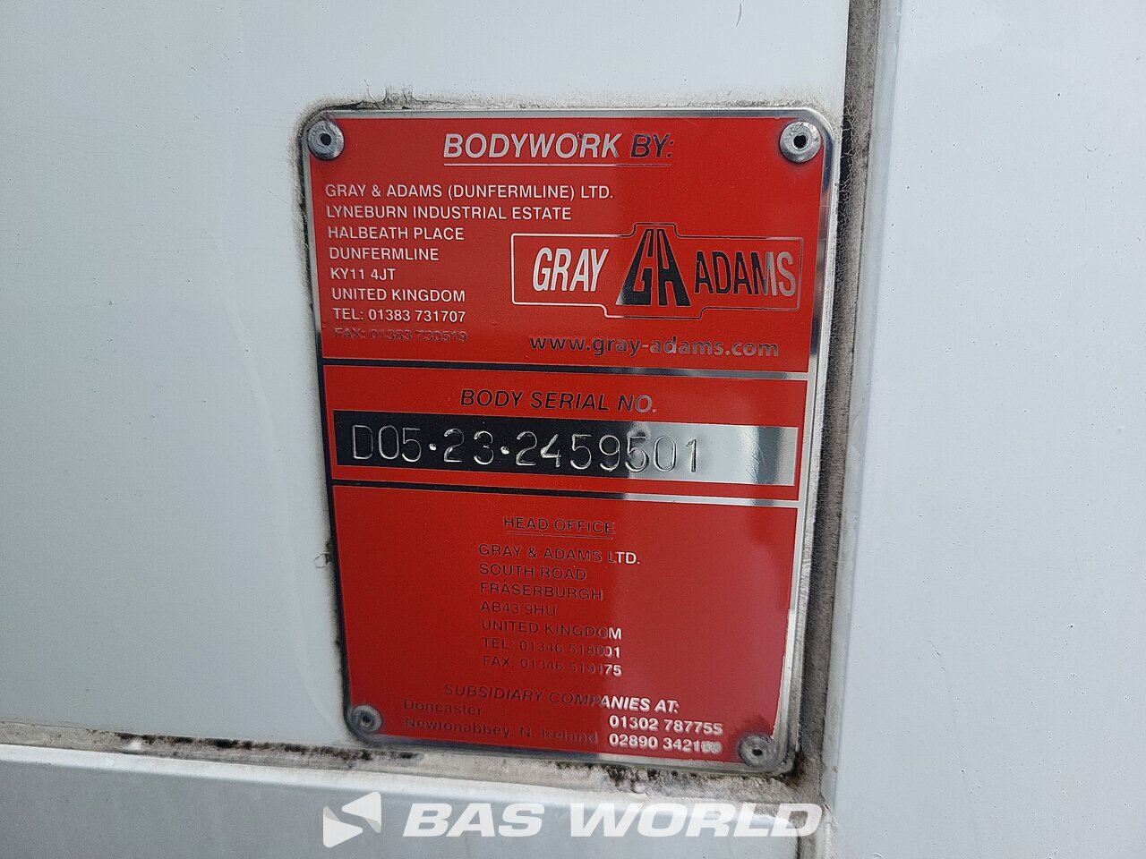 Other : DAF XD 300 4X2 Gray Adams Camion frigorifique