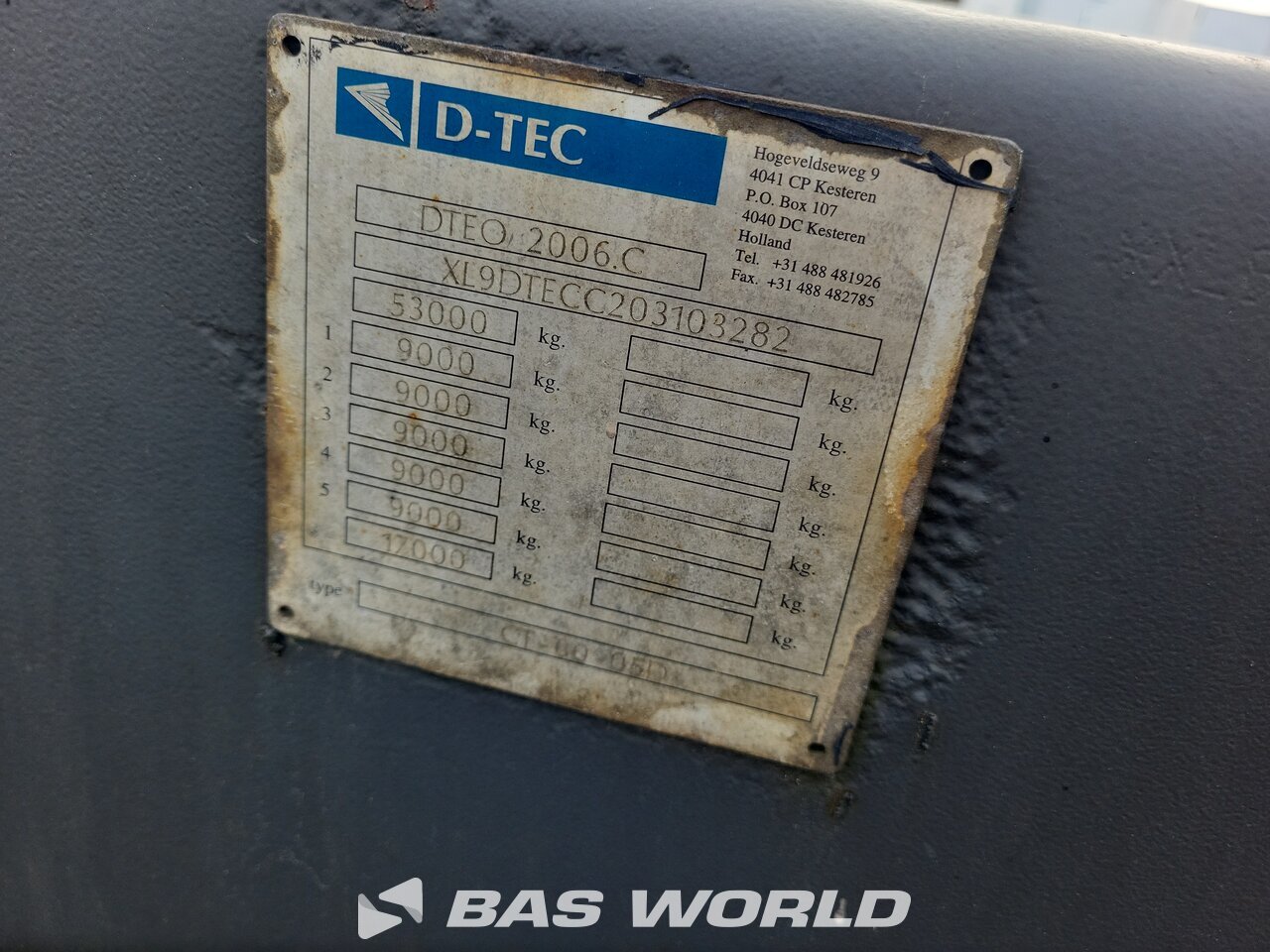 Other : D-TEC Semi-remorque châssis porte-conteneurs