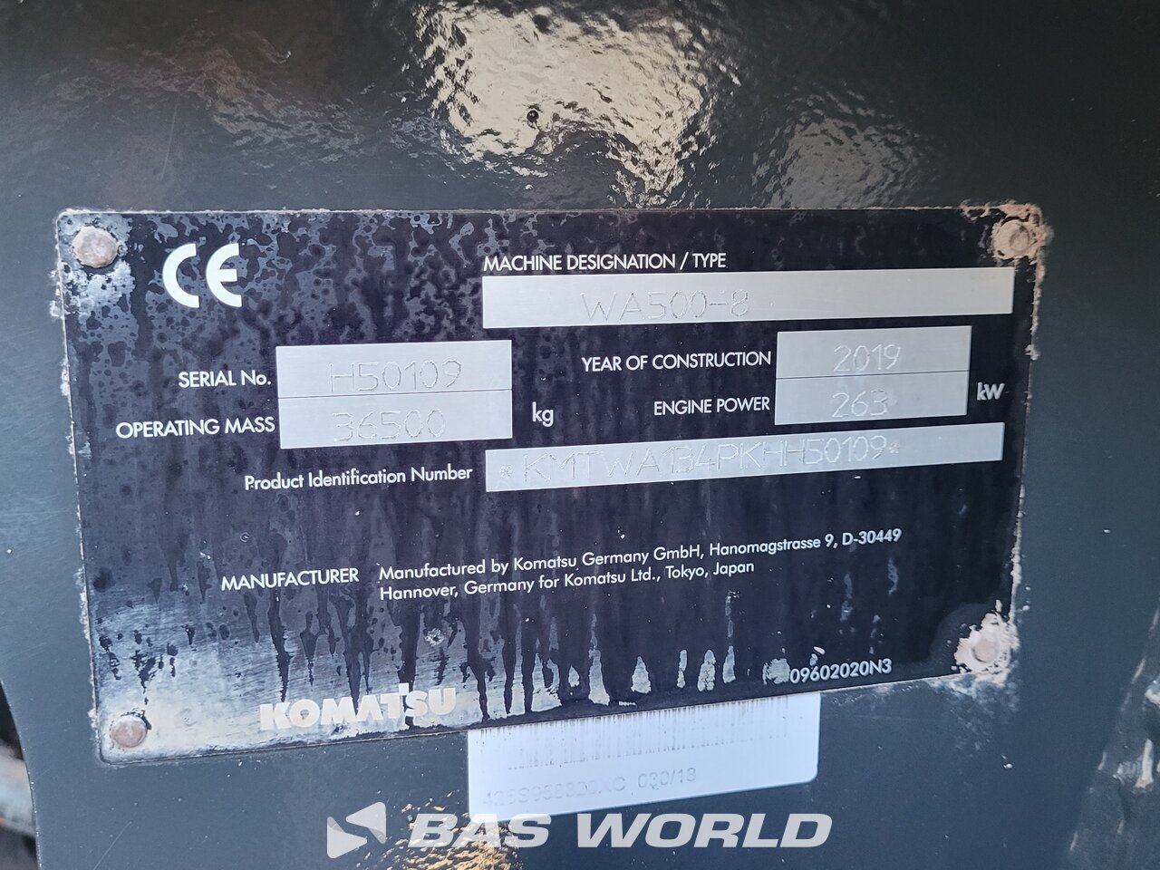 Other : Komatsu WA500-8 Chargeuse sur pneus