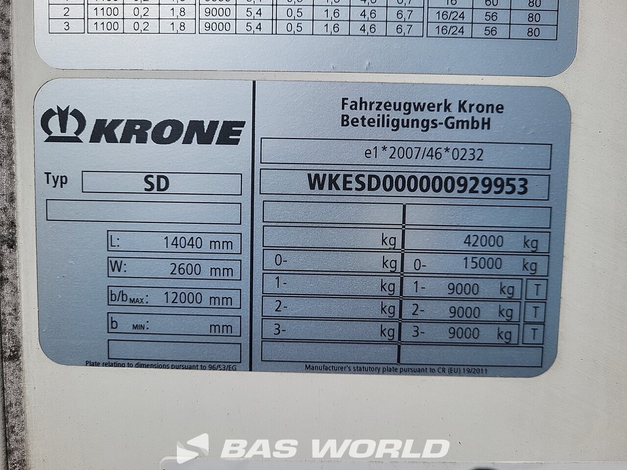 Other : Krone Carrier Vector 1550 Semi-remorque frigorifique