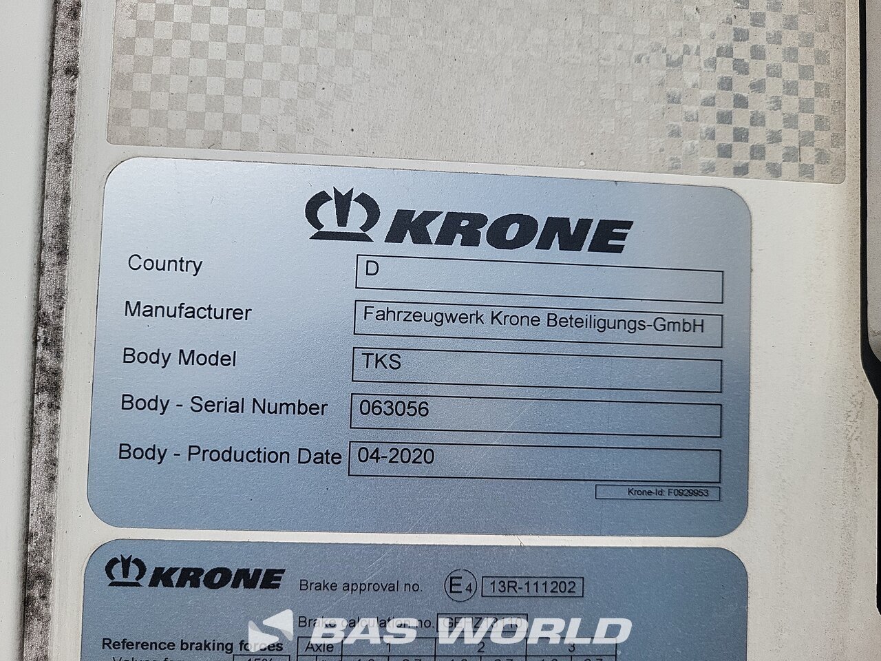 Other : Krone Carrier Vector 1550 Semi-remorque frigorifique