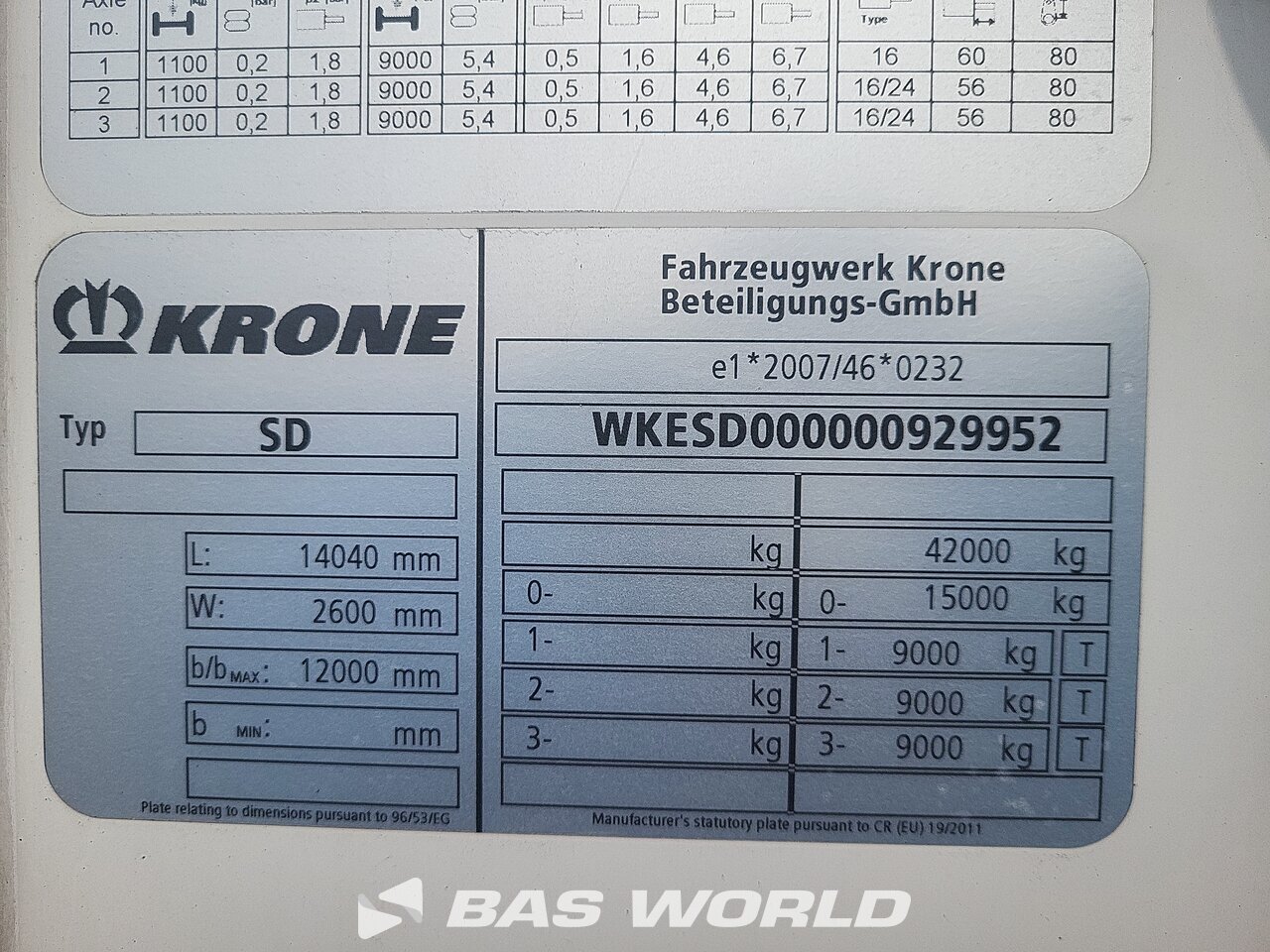 Other : Krone Semi-remorque frigorifique
