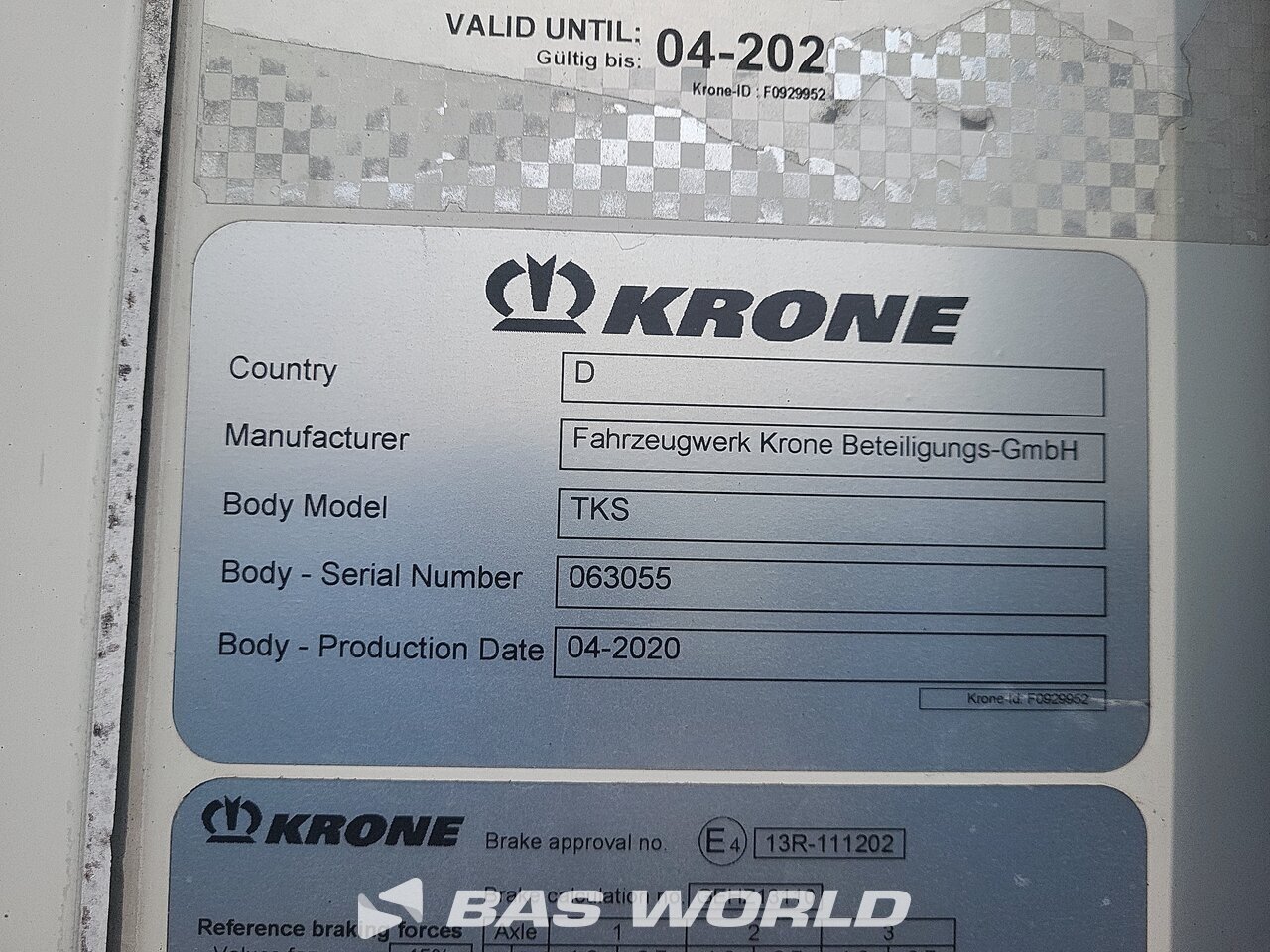 Other : Krone Semi-remorque frigorifique