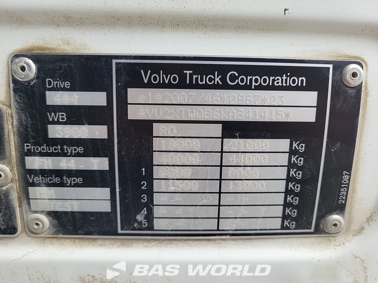 Other : Volvo FMX 420 4X4 Tracteur routier