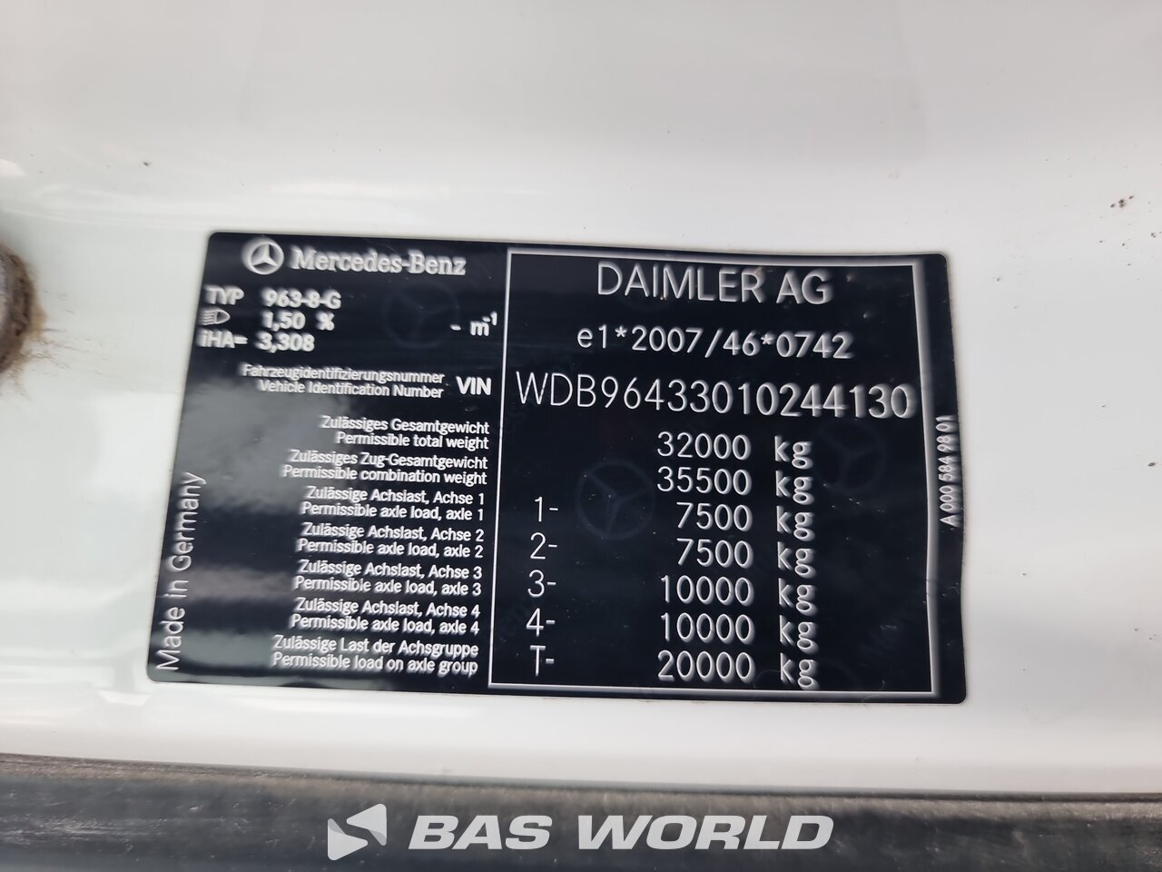 Other : Mercedes Arocs 3240 8X4 Intermix,  Type: P9GL Camion malaxeur béton