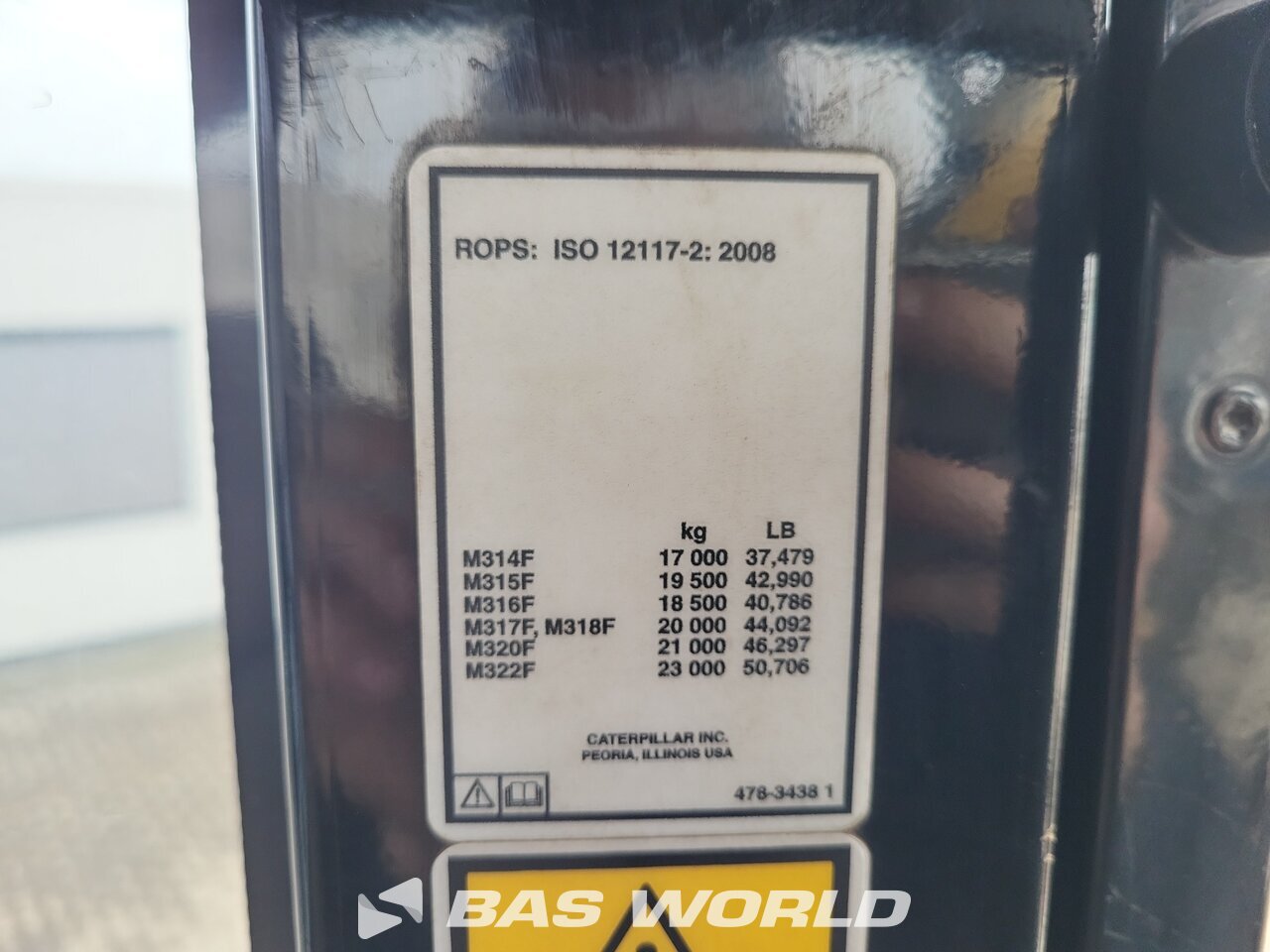 Other : Caterpillar M316 F Pelle sur pneus
