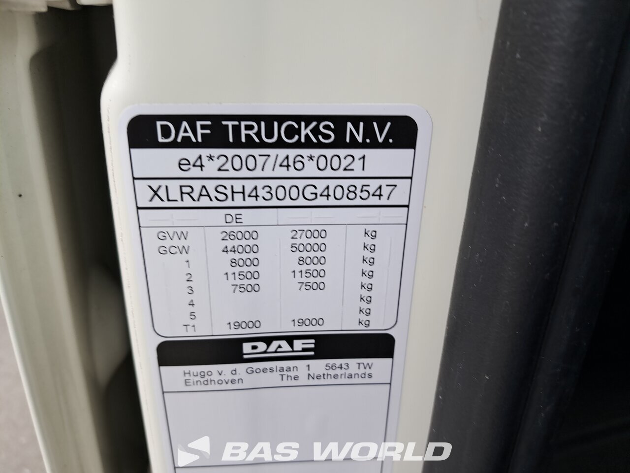 Other : DAF XF 480 6X2 SDG Camion à Caisse Mobile