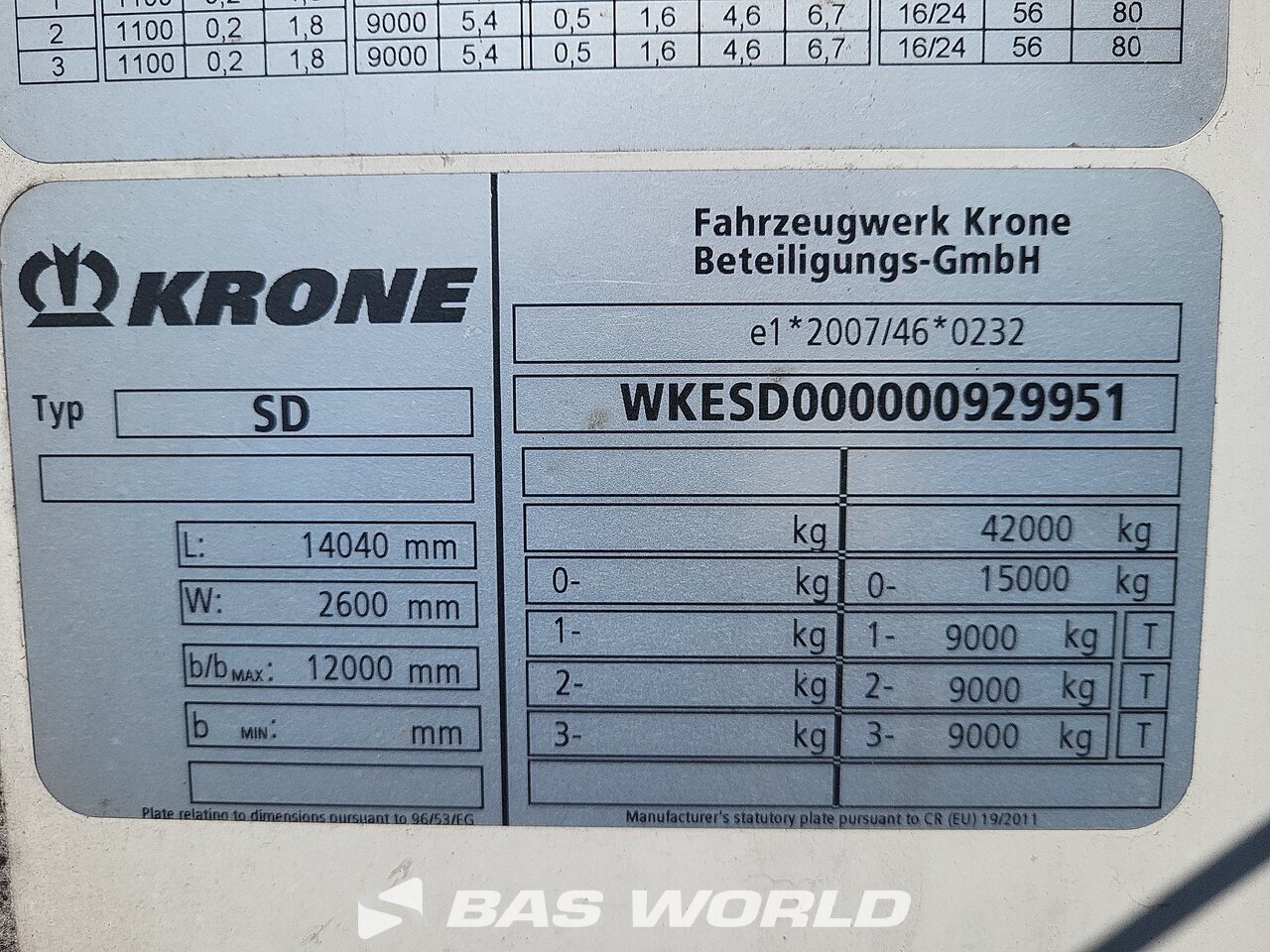 Other : Krone Semi-remorque frigorifique