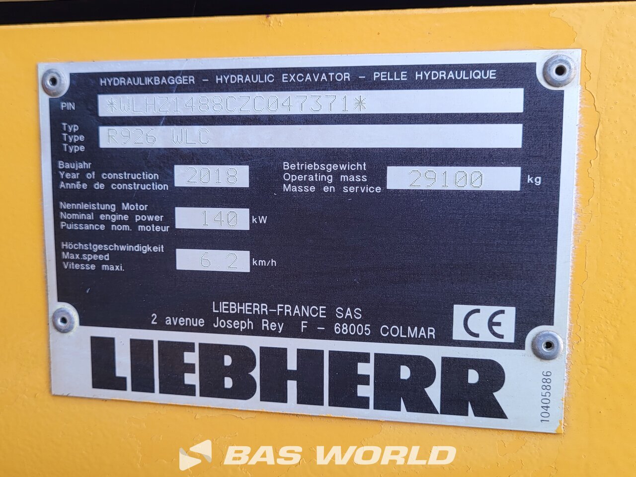 Other : Liebherr R926 WLC Pelle sur chenilles