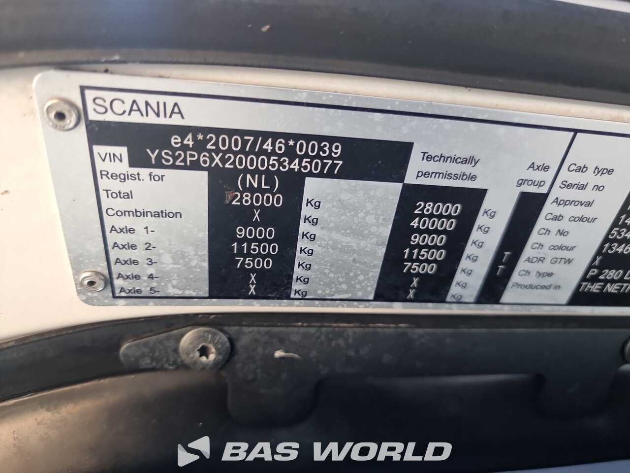 Other : Scania P280 6X2 Translift Kettingsysteem camion à bras