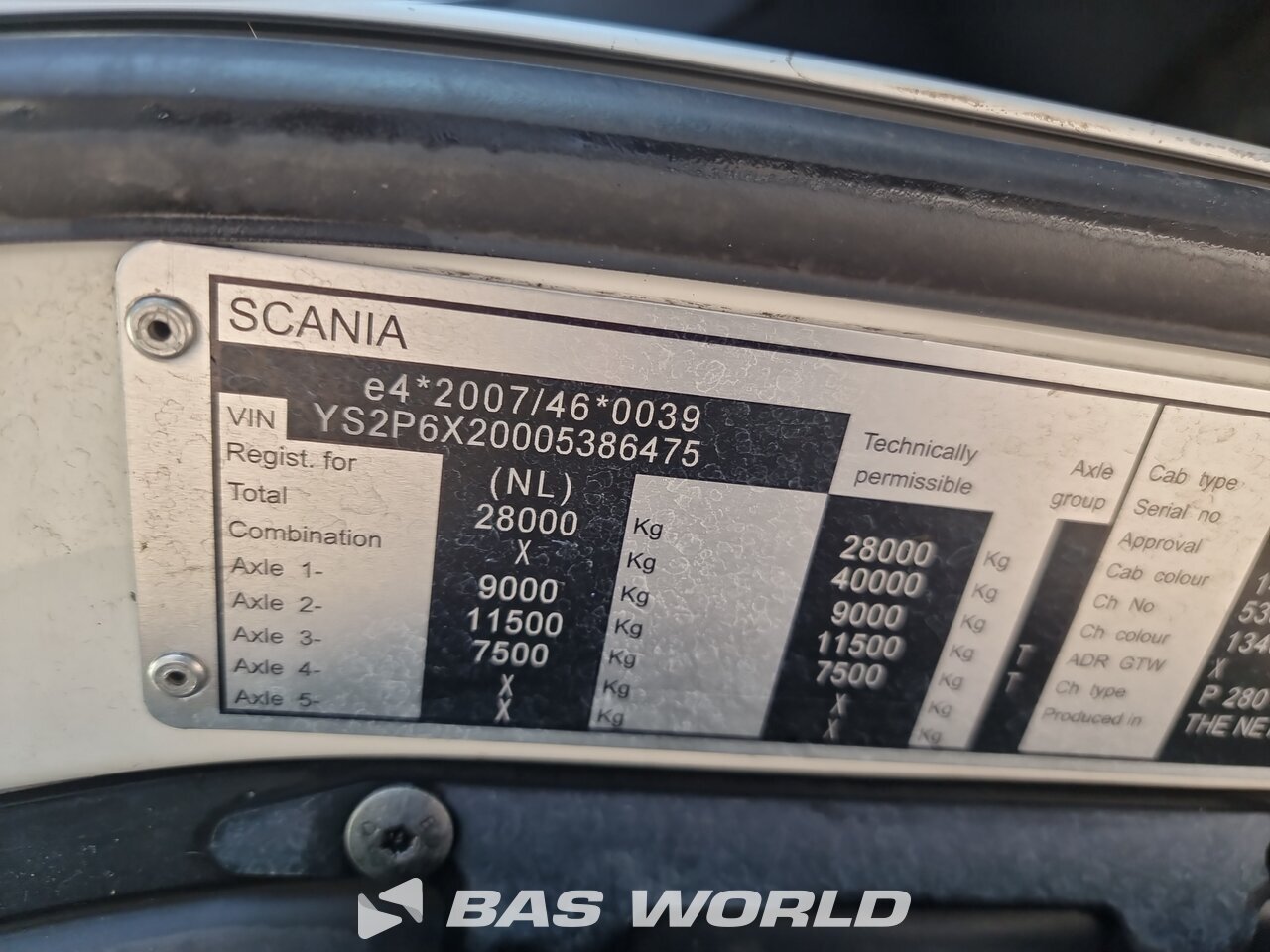 Other : Scania P280 6X2 camion à bras