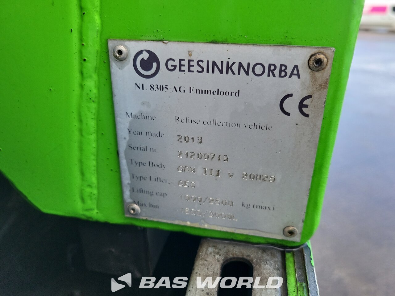 Other : DAF CF75.250 6X2 GeesinkNorba GPM III v 20H25 GEC Camion d'ordures