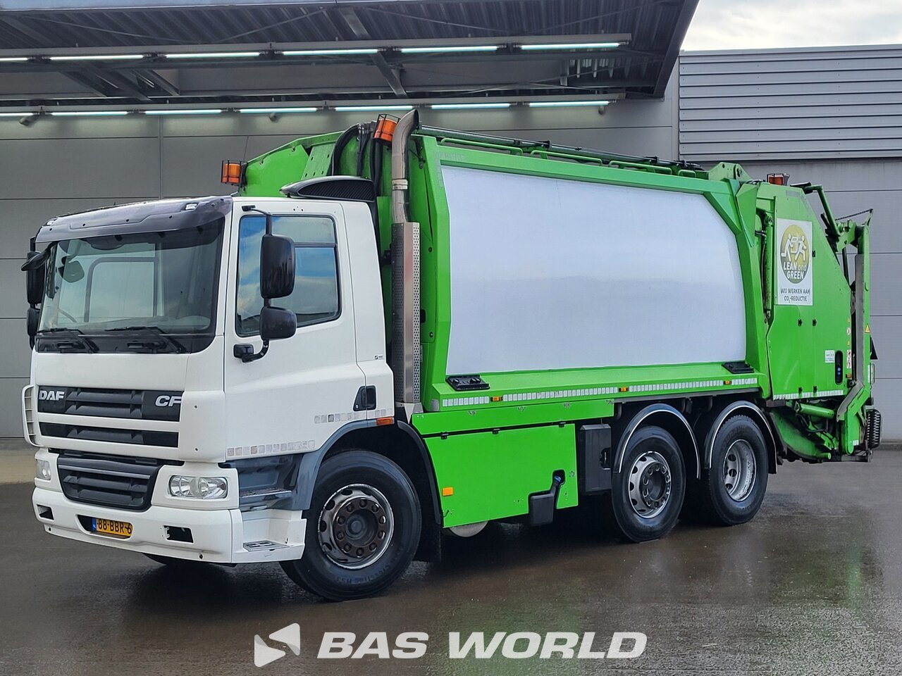 Front left : DAF CF75.250 6X2 GeesinkNorba GPM III v 20H25 GEC Camion d'ordures