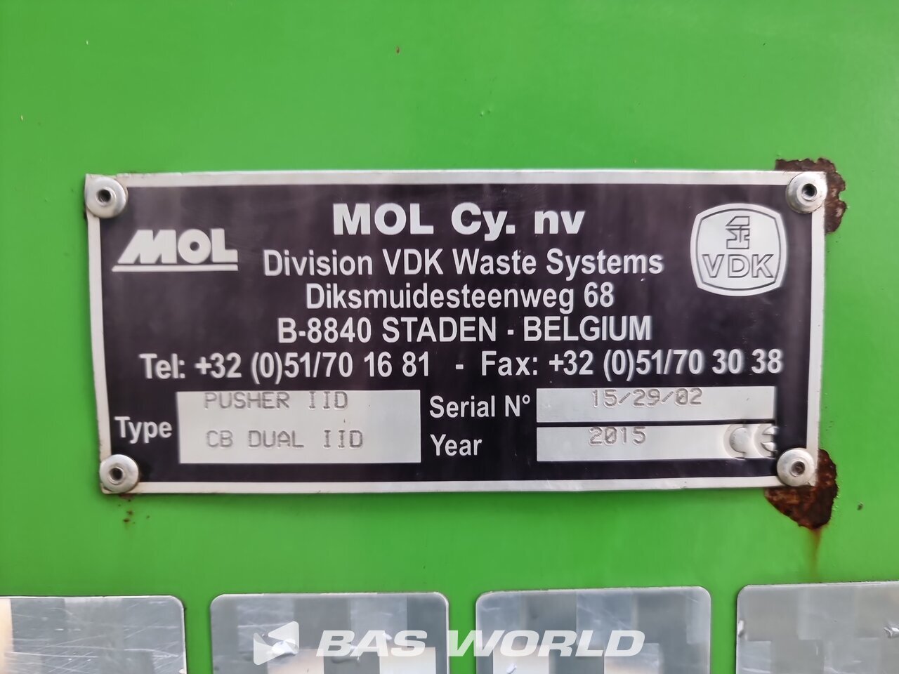Other : Volvo FE 320 6X2 MOL Cy. NV Type: Pusher IID CB DUAL IID Camion d'ordures