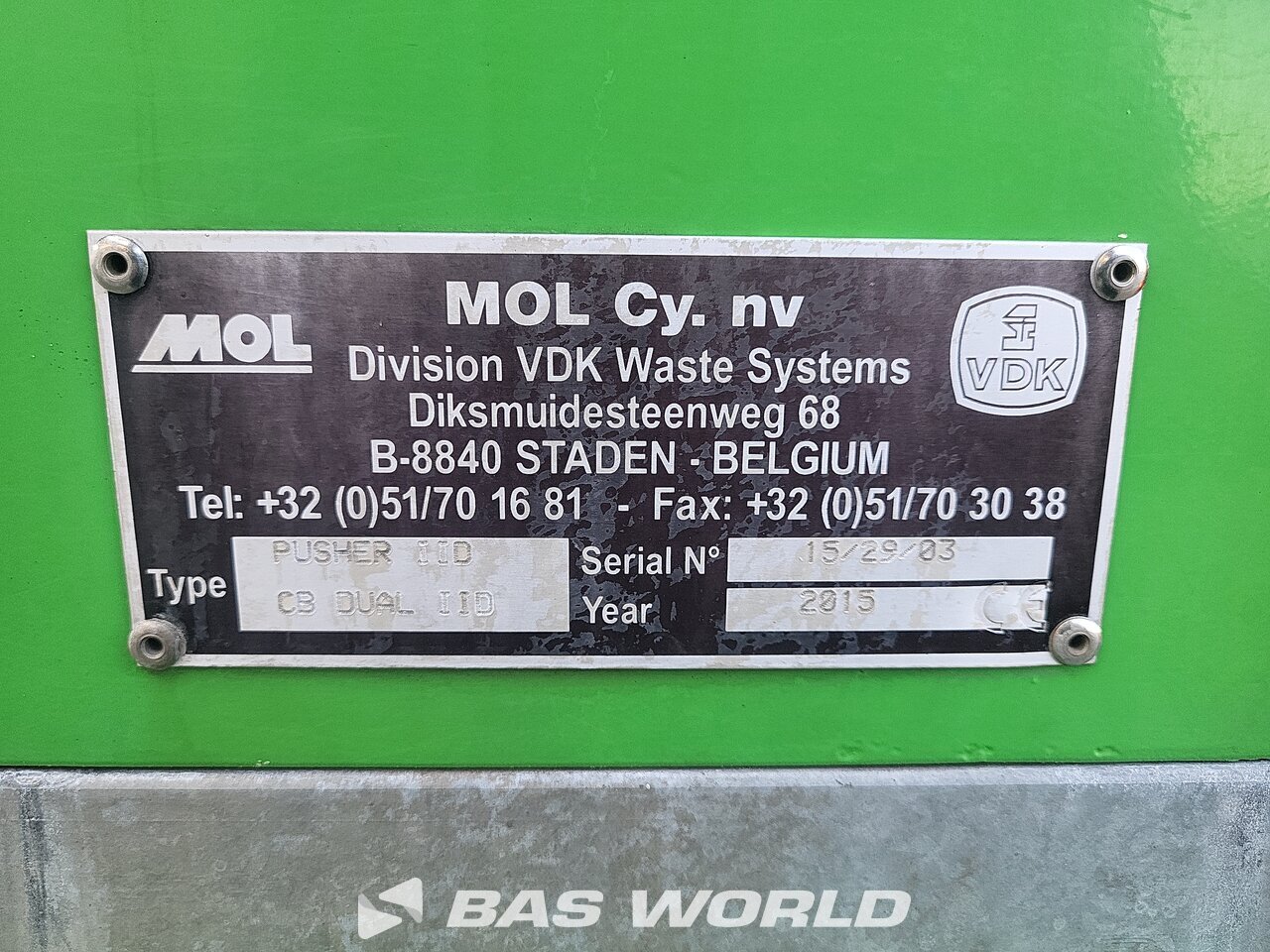Other : Volvo FE 320 6X2 MOL Type: Pusher IID CB dual IID Camion d'ordures