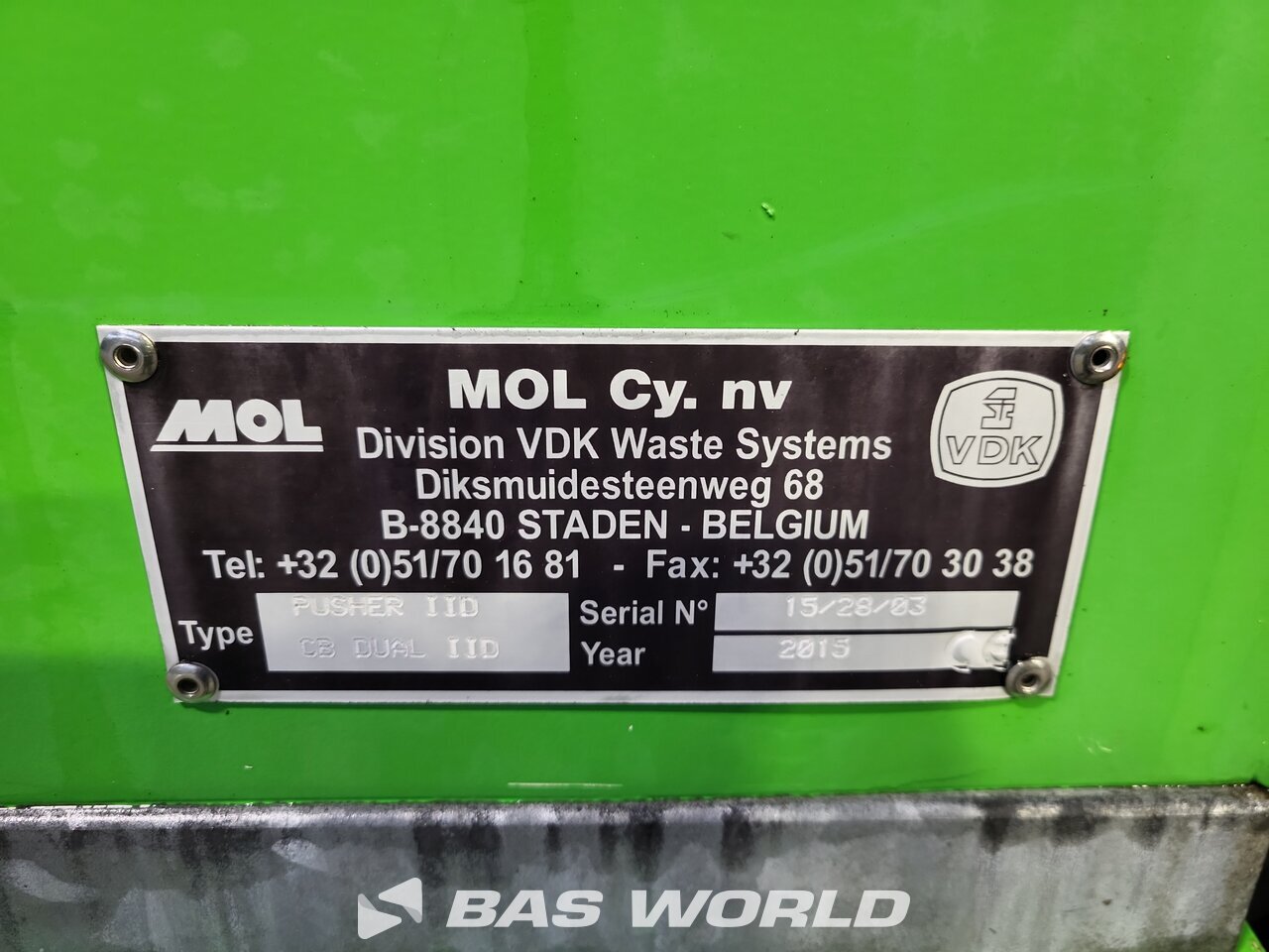 Other : Volvo FE 320 6X2 MOL type Pusher IID CB DUAL IID Camion d'ordures