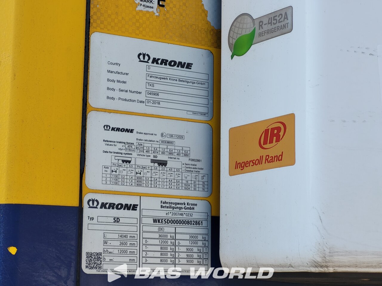 Other : Krone Thermo King SLXi 300 Semi-remorque frigorifique