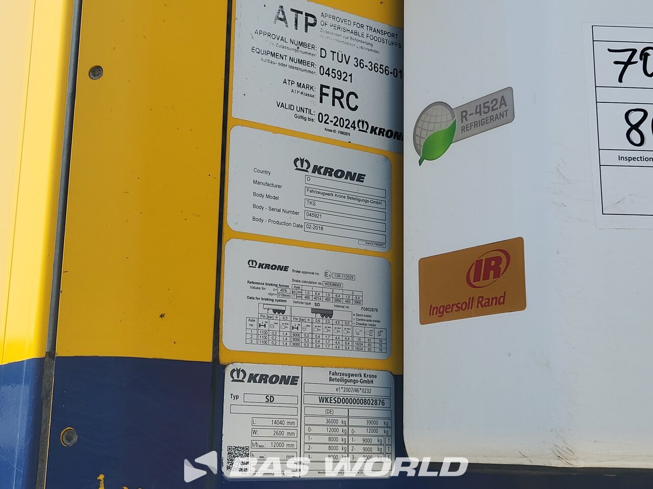 Other : Krone Thermo King SLXi 300 Semi-remorque frigorifique