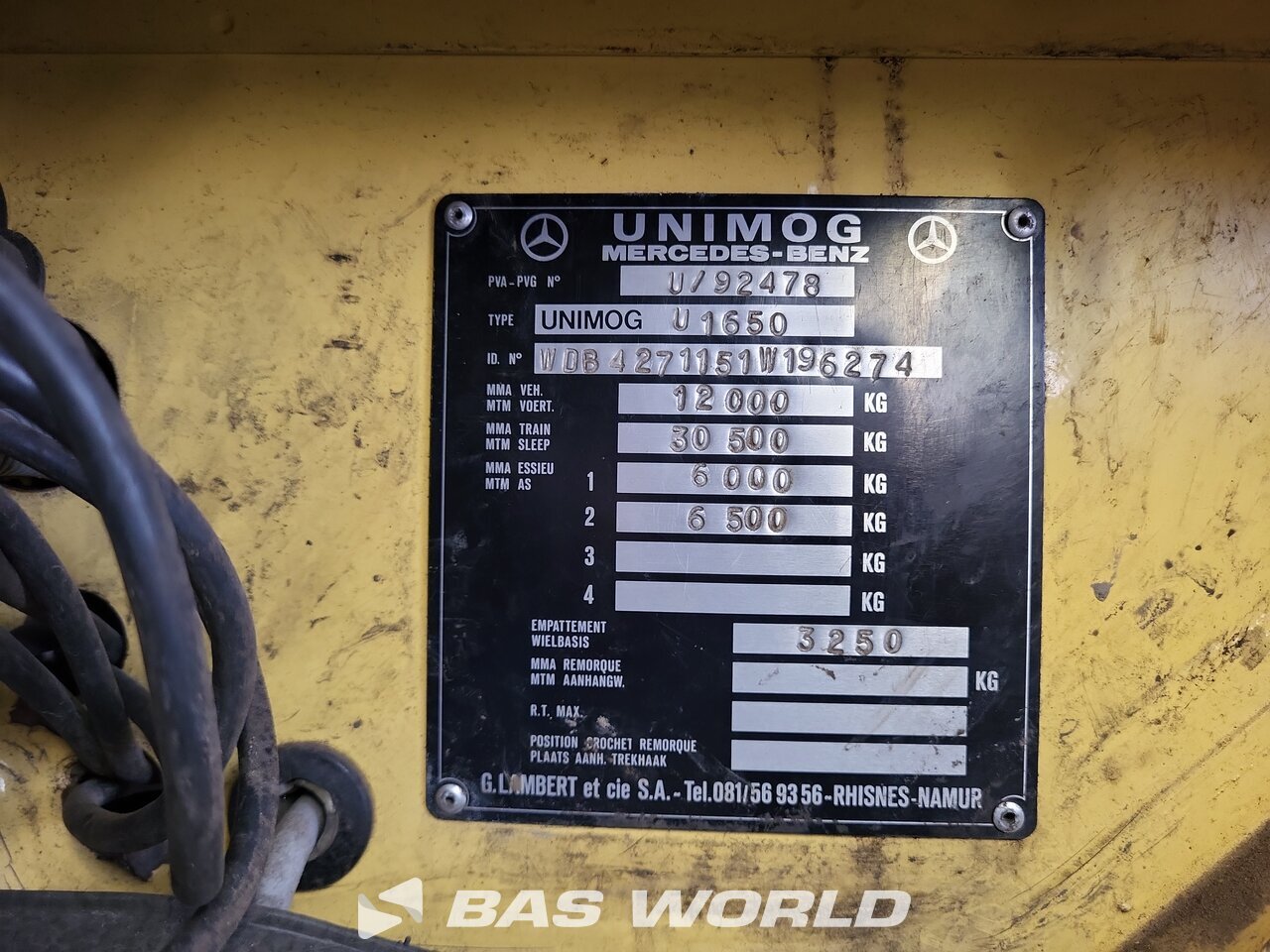 Other : Mercedes Unimog 1650 4X4 Assaloni camion aspirateur