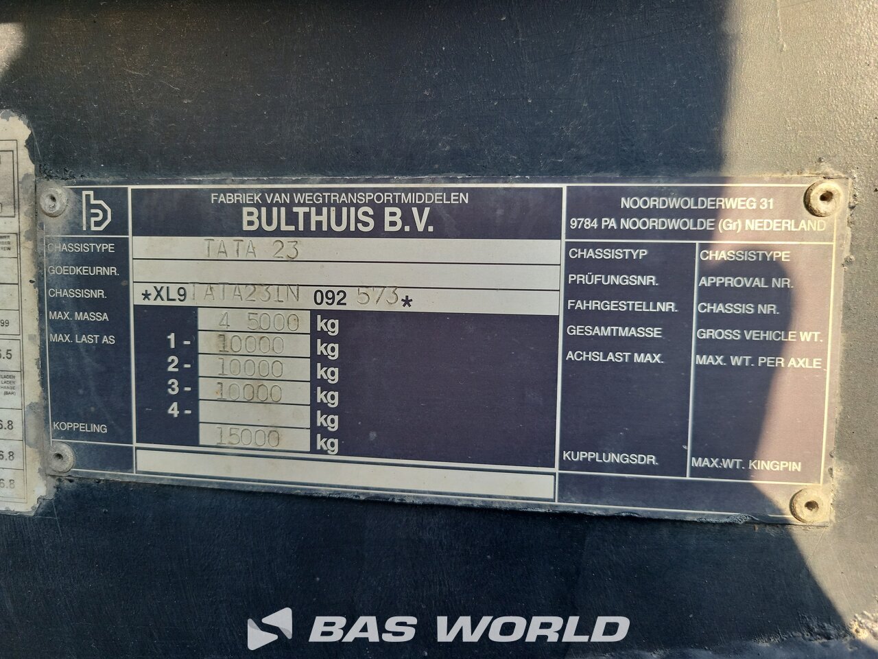 Other : Bulthuis Semi-remorque Benne