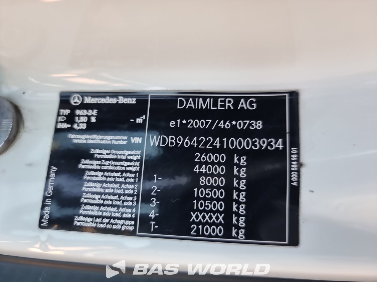 Other : Mercedes Arocs 2636 6X4 Camion plateaux