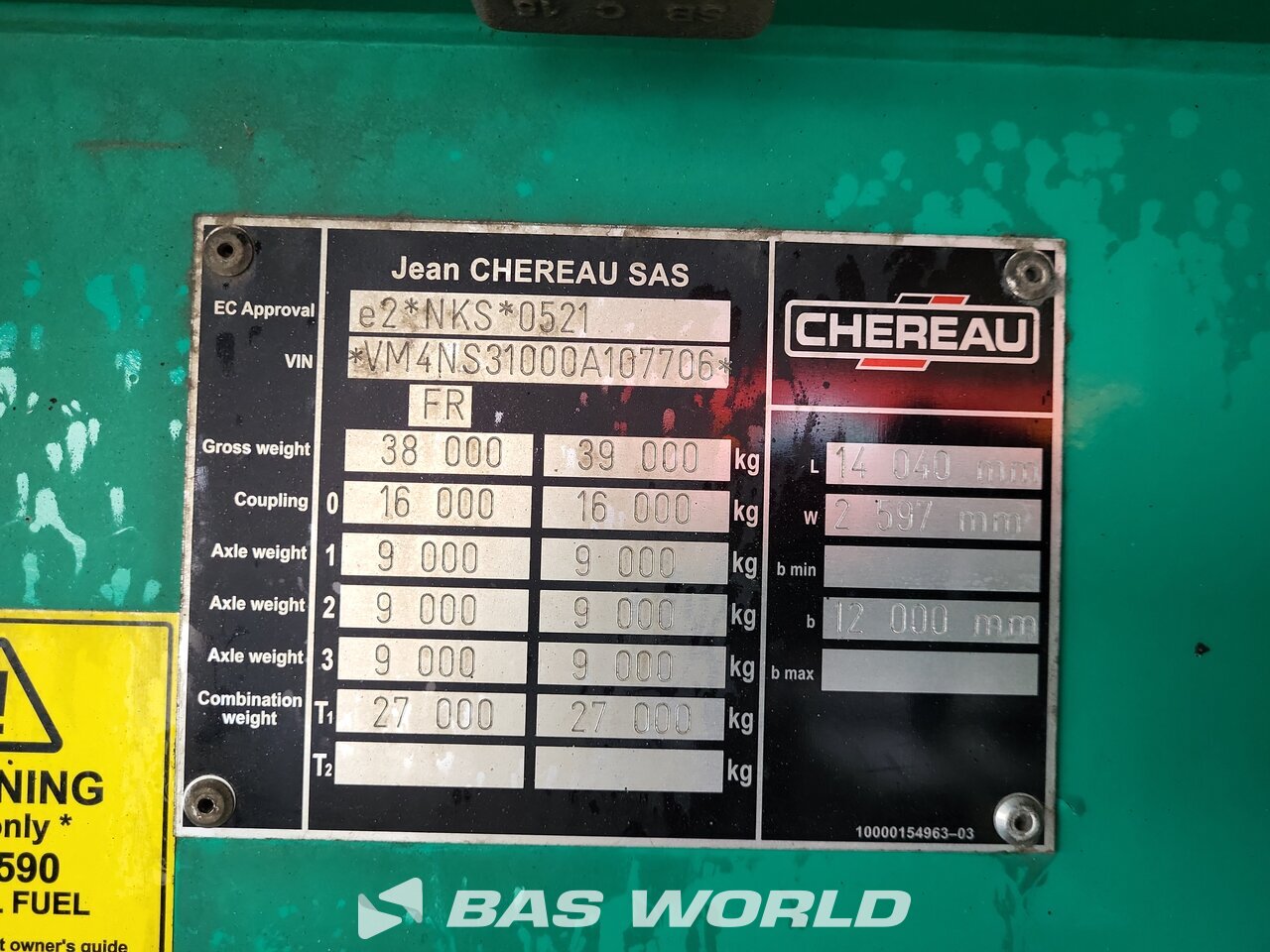 Other : Chereau Thermo King SLXE 300 Semi-remorque frigorifique