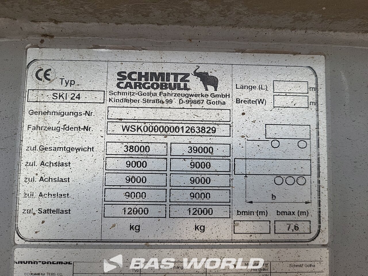 Other : Schmitz Semi-remorque Benne