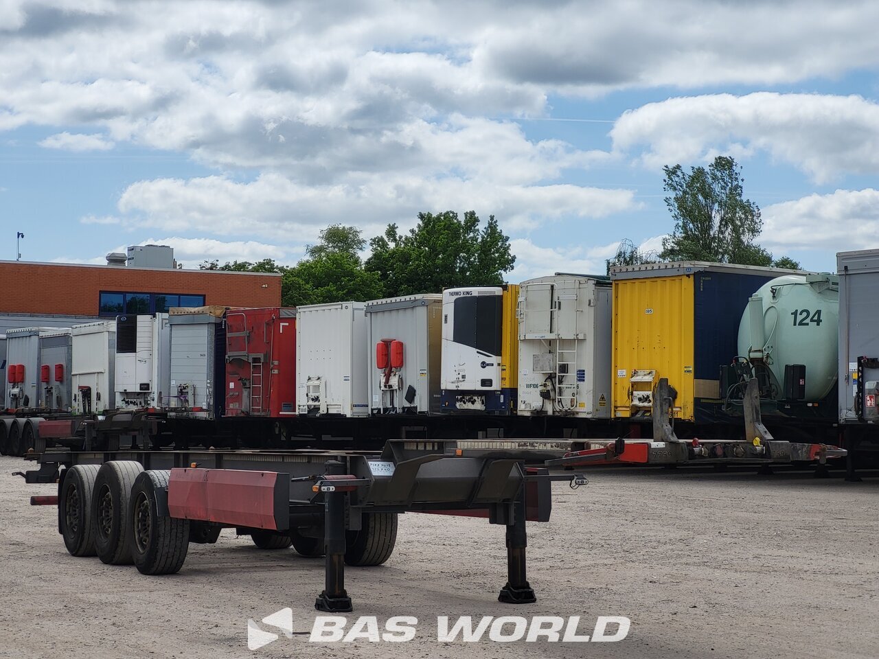 Other : Van Hool Semi-remorque châssis porte-conteneurs