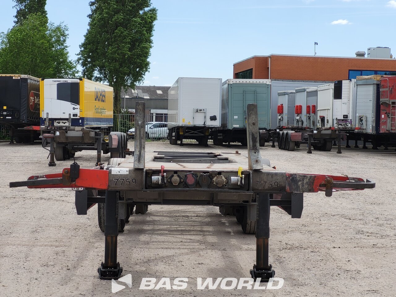 Other : Van Hool Semi-remorque châssis porte-conteneurs