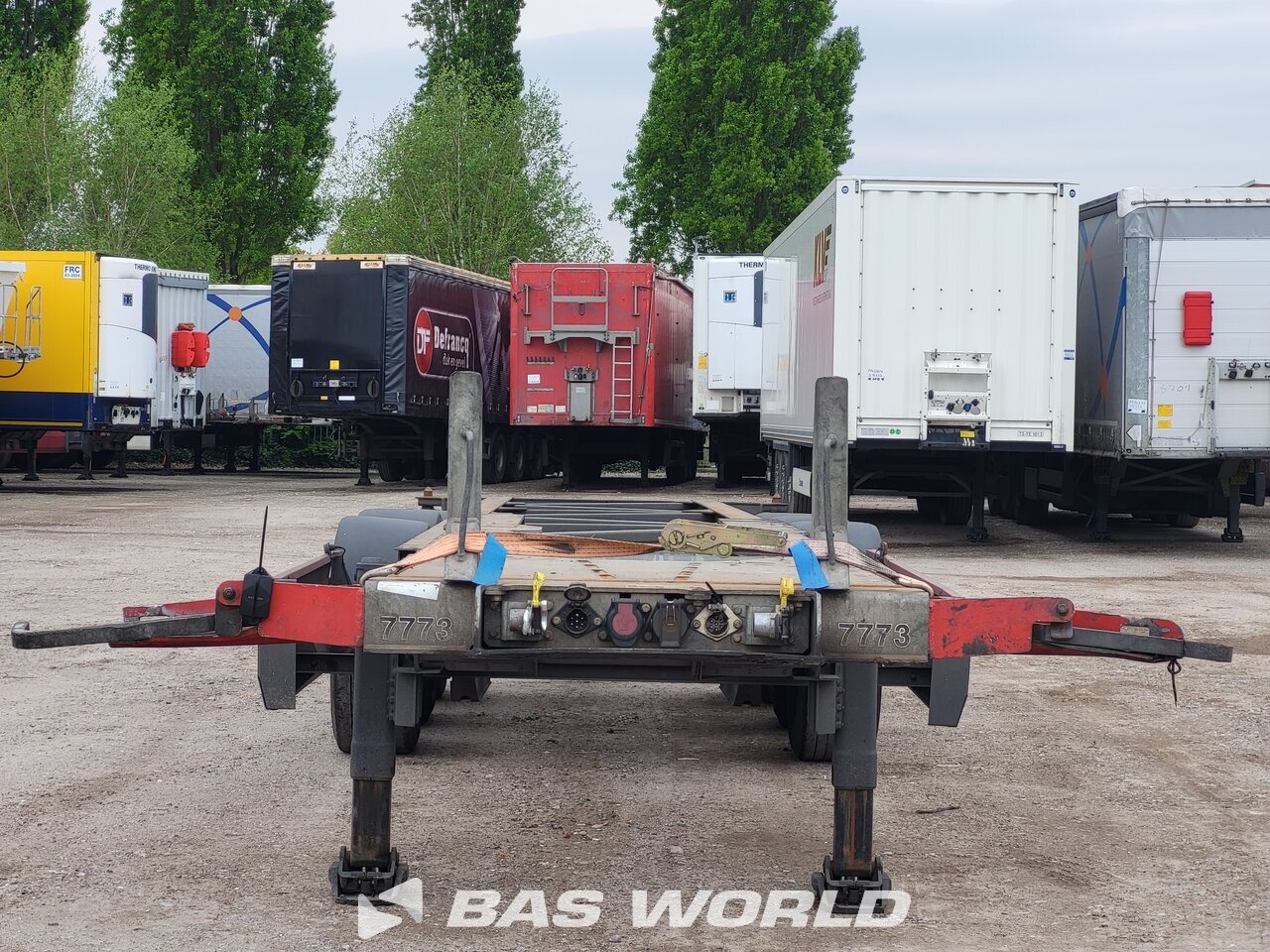 Other : Van Hool Semi-remorque châssis porte-conteneurs